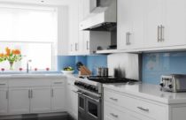 Revestimento para cozinha com azul