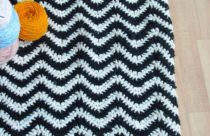 Tapete de Crochê com desenhos geométricos