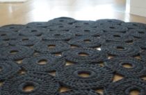 Tapete de Crochê com vários círculos