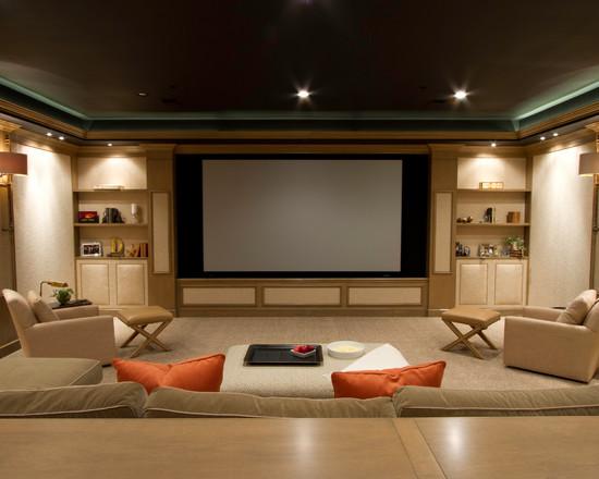 Home Theater com sofá - Fotos e Modelos - Ideias para Decorar