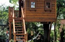 Modelo de Casa na Árvore - Casa na Árvore Simples e Aconchegante