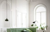 Sofá verde claro