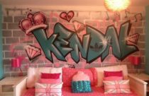 Grafite para quarto de meninas